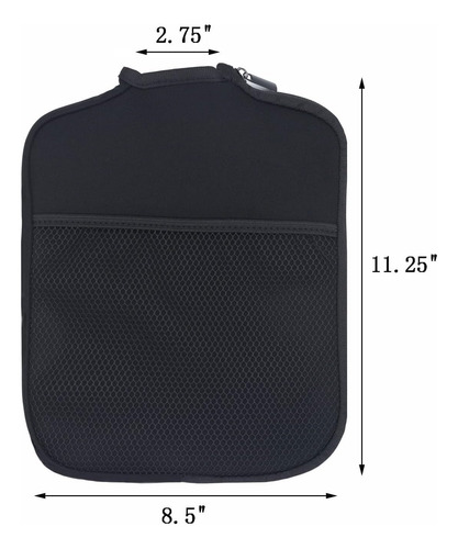 Funda De Pala De Pickleball De Neopreno, Manga Raqueta, Negr