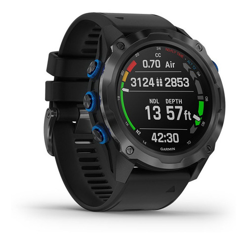 Reloj Smartwatch Garmin Descent Mk2i Gps Buceo Oficia Caja Carbon gray Malla Black Bisel Black