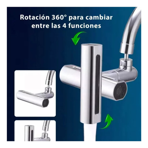 Grifo Canilla Adaptador Extensor 360° 4 Modos Universal