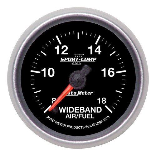 Auto Meter 3670 Sport-comp Ii 2-1/16  De Banda Ancha De Aire