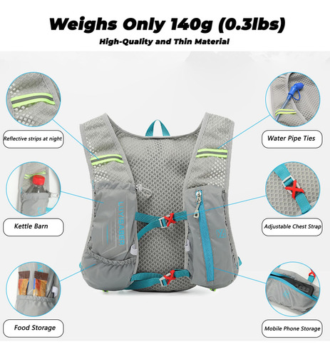 Bx Mochila Hydion Vest Para Correr, Hacer Senderismo O