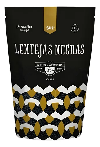 Lentejas Negras 400g - Suk