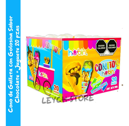 Hubin Conitoy Chocolate Barquillo De Galleta 20 Pzas