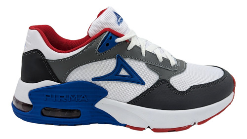 Tenis Para Niños Talla Grande Pirma Max Bolt 5068 Gris Azul