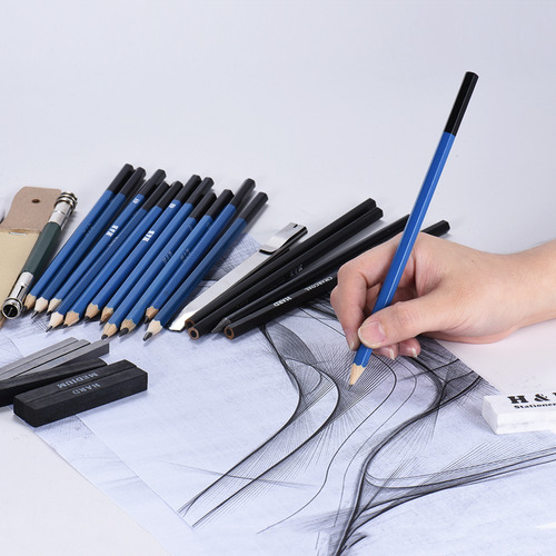 32pcs / Set Kit Profesional De Dibujo Dibujo A Lápiz