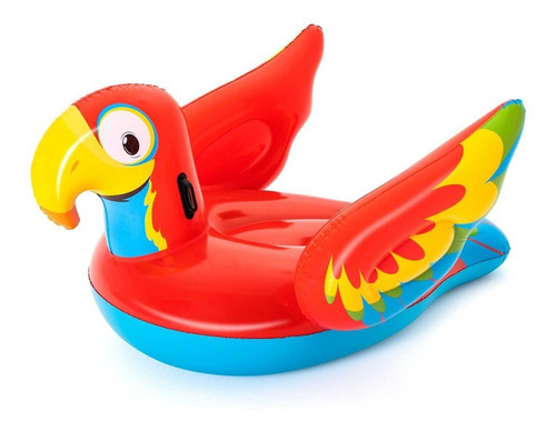 Montable Inflable Peppy Parrot Bestway Mo.41127 Color Rojo