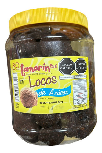 Dulce De Tamarindo Tamarin Locos De Azucar 80pz