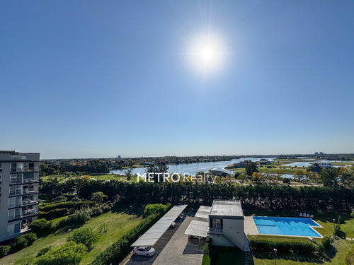 Departamento En Venta 2 Ambientes En Nordelta Con Terraza Y Al Lago, Apto Credito