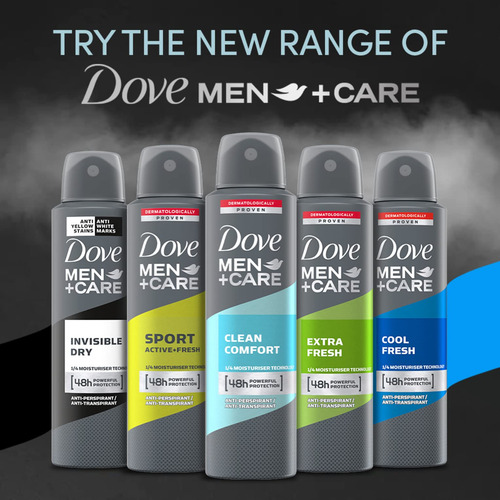 Desodorante Spray Dove Mencare Clean Comfort 150 Ml