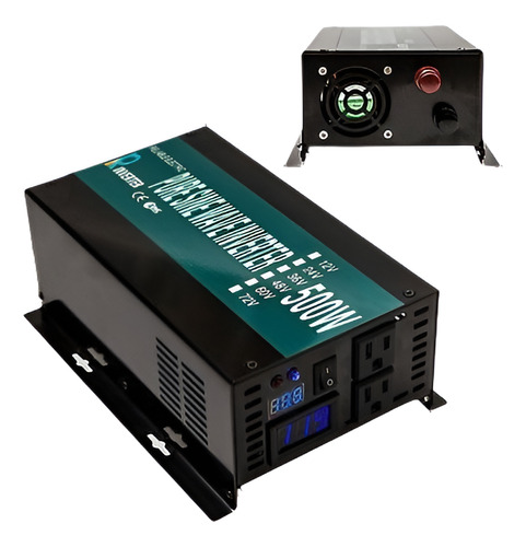 Inversor De Corriente 500w 12v A 120v Hogar De Inversor De O