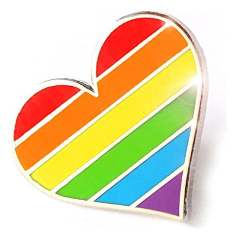 Pin De Orgullo Gay De Componente Lgbtq Bandera De Corazon G
