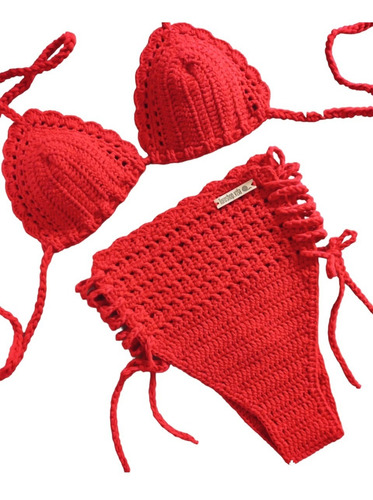 Bikini Tejido Al Crochet