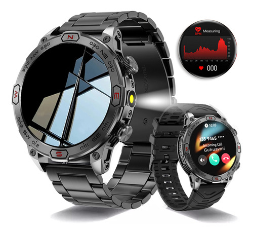 Negro Color Reloj Inteligente Bluetooth Hombre Smartwatch