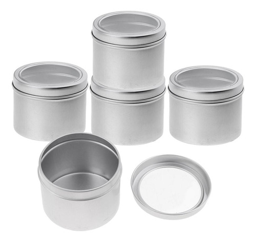 25x 100ml Aluminio Vacío Cosmético Tarro Crema Tarro