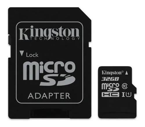 Memoria Micro Sd 32gb Clase 10 100mb/s Kingston