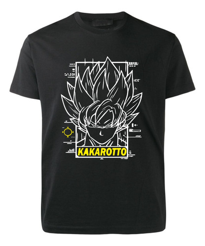 Remera Negra Dragon Ball Z - Anime - Goku - Kakarotto 