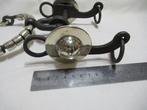 Antig Importante Freno Mulero Hierro Discos Copas Plata Baja (Usado)