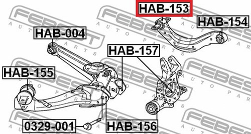 Buje Meseta Trasera Sup Honda Civic Emotion Febest Hab-153