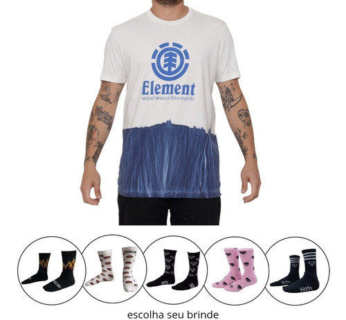 Camiseta Element Ocean Azul/claro + Brinde