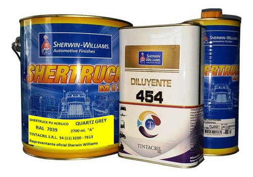 Pintura Poliuretano Ral 7039 Kit X 4.5 Lts. Gris Cuarzo