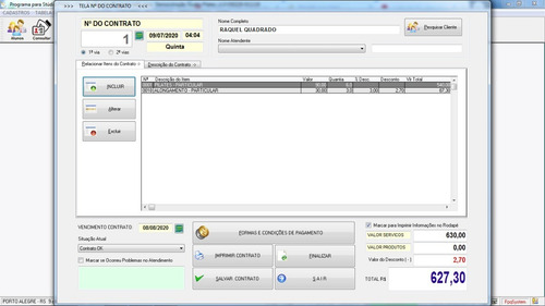 Software Para Gerenciar Studio De Pilates V1.0 - Fpqsystem