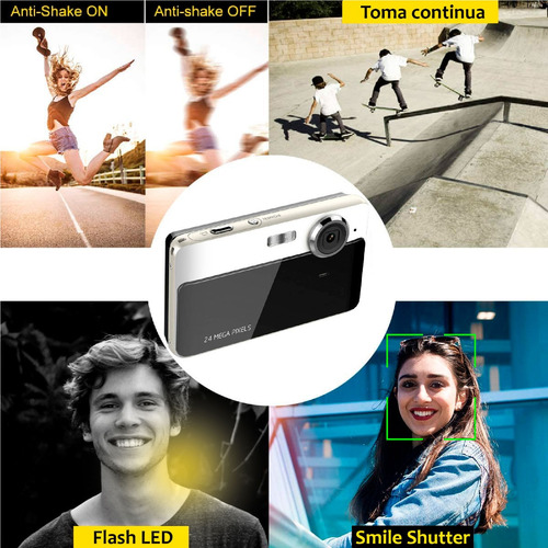 Camara Digital Vak Af 24mp Video 1080p Pantalla Ips 32gb