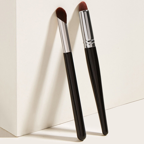 L Combo De 2 Brochas De Maquillaje De Nailon Con Mango De