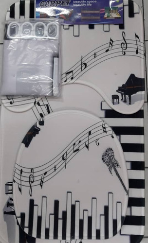 Imagen 4 de 10 de Juego De Baño Set De 4 Piezas Alfombrado 3d.