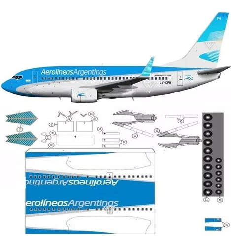 Boeing 737-700 (modelo Papercraft Para Imprimir)