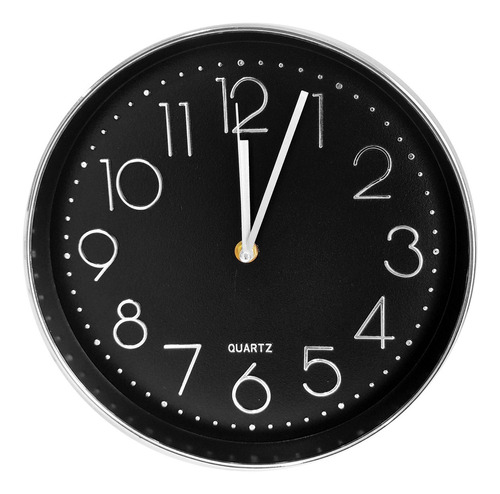 Reloj De Pared, Analógico 24 Cm, Diámetro, Pvc - 12987