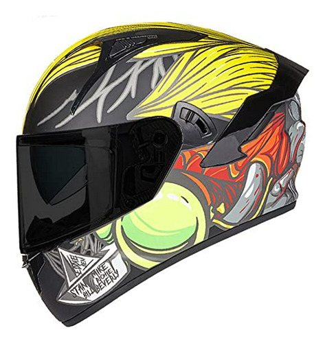 Casco De Motocicleta De Cara Completa Unisex Para Adultos Ap