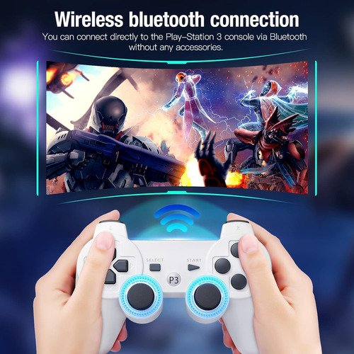 Controlador Inalámbrico Powerextra Ps-3 Compatible Con Play-
