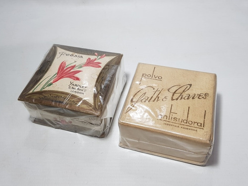 Imagen 4 de 8 de Antiguas Cajas De Polvos Faciales Lote X 8 Cajas Mag 58210