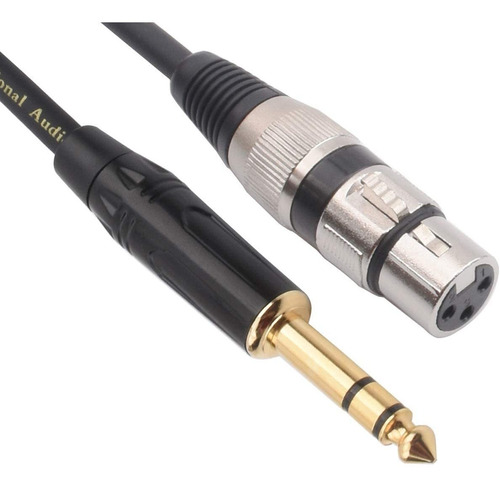 Cable De Conexion Xlr 3-pin Hembra A Trs 1/4  Macho | 4,5m