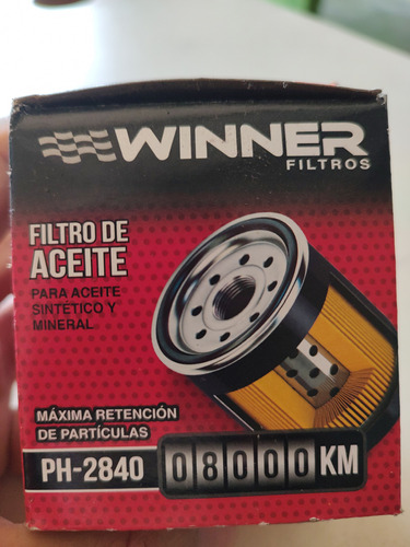 Filtro Aceite Ph-2840 Winner = V-4967 = Wix-51394