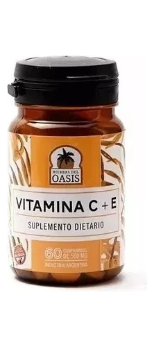 Suplemento Vitamina C + Vita E Antioxidante X 60 Comp.