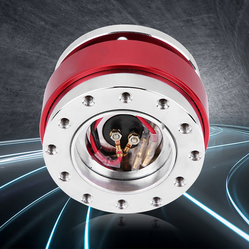Volante Universal Rojo 12# Red Car Quick Release Hub