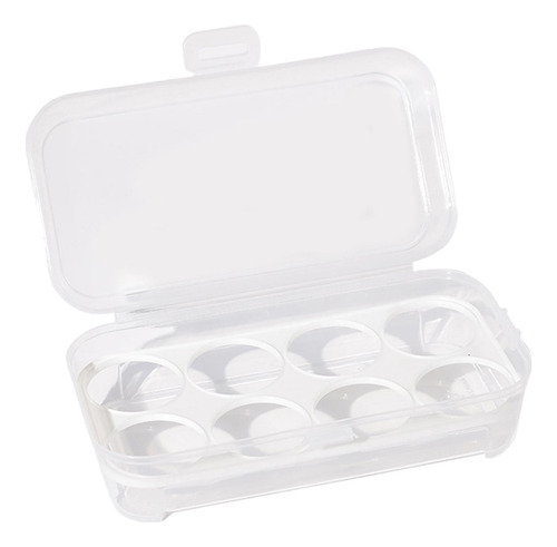 Caja De Almacenamiento De Huevos 8 Rejillas 10.5x19.5x7cm