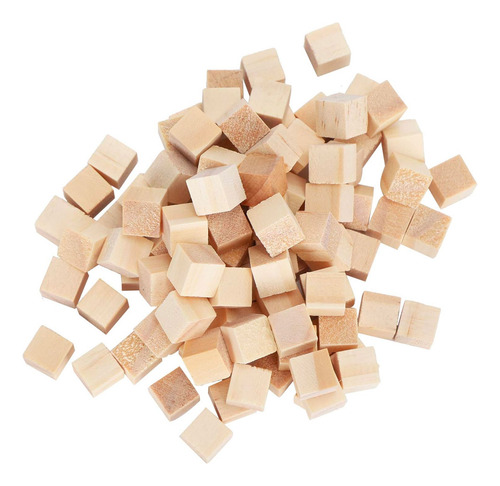 Cubos De Madera Bloques Cuadrados Manualidades 15mm 144 Pzs