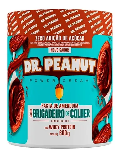 Pasta De Amendoim Com Whey Protein - 600g - Dr. Peanut