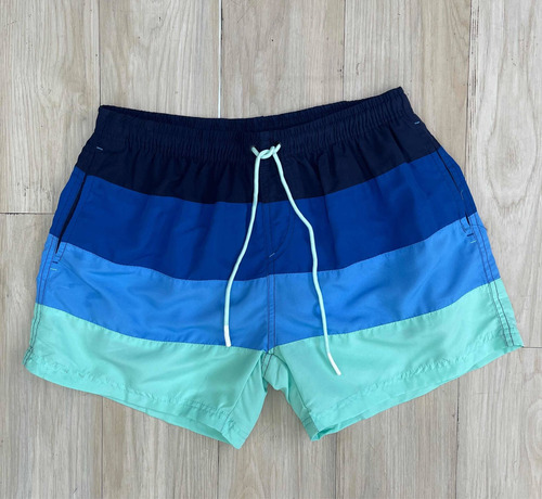 Short De Baño Malla Rayado 4 Colores Hombre The Big Shop