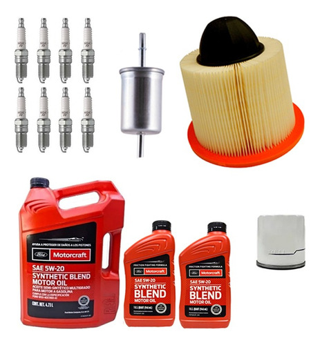 Kit Afinacion Para Ford F-150 4.6 V8 99 - 06 Aceite 5w20 P