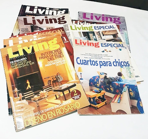 Lote De 6 Revistas Living + 4 Suplementos Y 1 Para Ti Decora