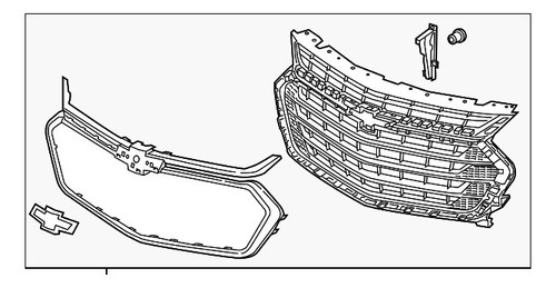 Mascara Chevrolet Traverse 2018-2021 Código 84344487 Origina
