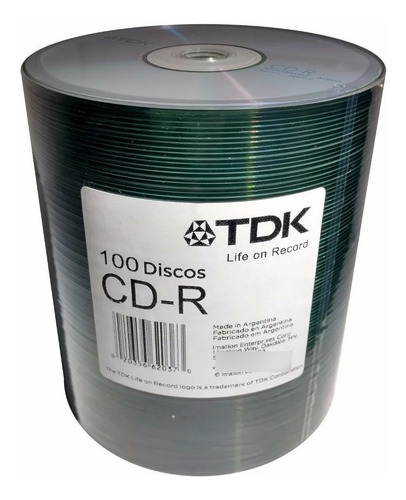Imagen 1 de 2 de Cd Tdk Virgen 52x 80min Por 1 Unidad Original Ade Ramos
