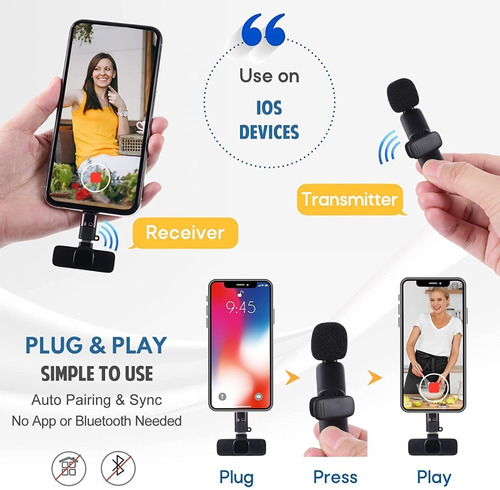 Microfono Inalambrico Para Celulares iPhone