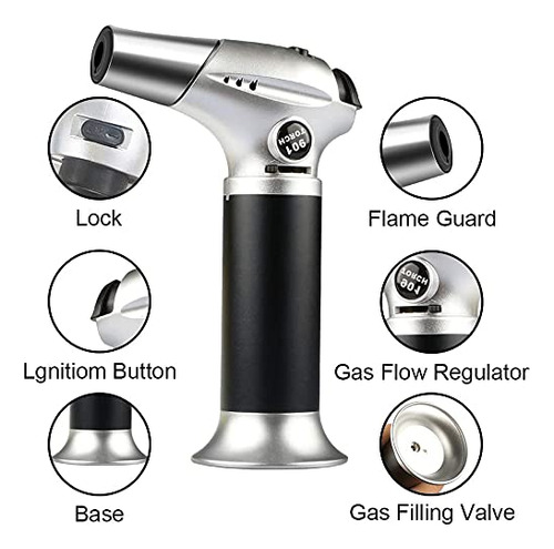 Blow Torch, Linterna De Cocina Profesional Con Cierre Adj