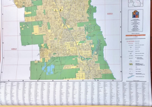 Mapa La Matanza Buenos Aires Laminado Varillado