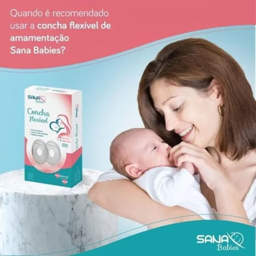 Concha Flexível Para Amamentação Bebe Seios - Sana Babies