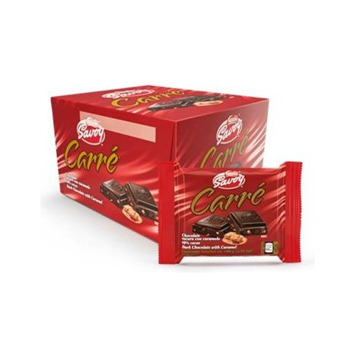 Chocolate Carre Oscuro Con Caramelo-caja 10undx100gr